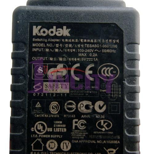 Genuine KODAK TESA5G1 0501200 5V 1A SWITCHING ADAPTER  