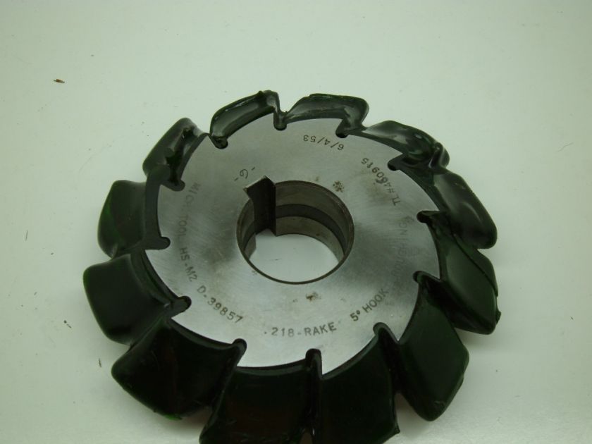 GEAR MILLING CUTTER HS M2 MICHIGAN TOOL D 39857 ROUGHING #6480  