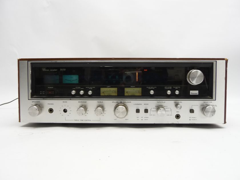 VINTAGE SANSUI 7070 2 CHANNEL 60WPC DOLBY AM FM TUNER RADIO STEREO 