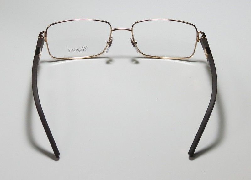 NEW CHOPARD 786 55 18 140 23 KT GOLD PLATED BROWN ARMS EYEGLASSES 