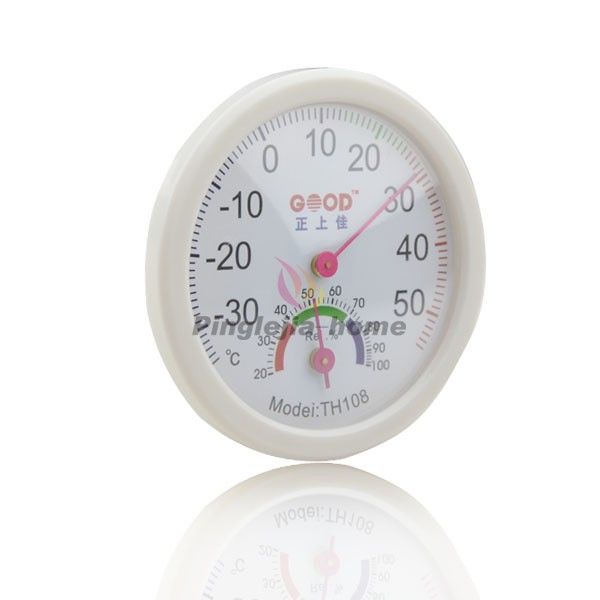 White Indoor Wall Pedestal Thermometer and Hygrometer HM079 H 　