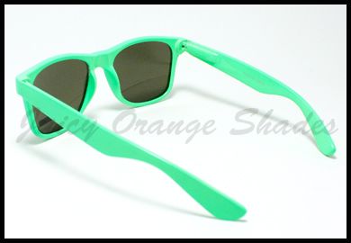 Wayfarer Sunglasses 80s Retro Old School Vintage Style GREEN