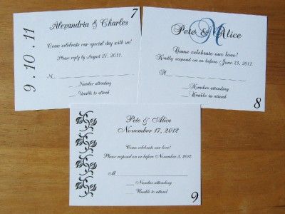 50 Wedding RSVP Response Reception Cards POSTCARDS *L@@K* Birthday 