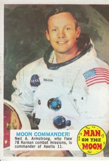 TOPPS MAN ON THE MOON 1968 1970#54B  