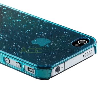 Ultra Thin Waterdrop Blue Clear Hard Case Cover+PRIVACY FILTER for 