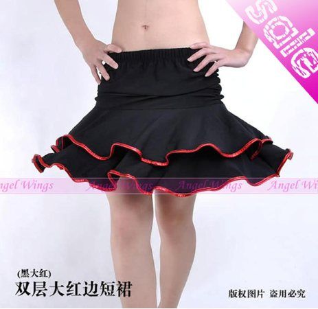 Flamenco Latin Cha Cha Ballroom belly Dance Short Skirt 9 colours