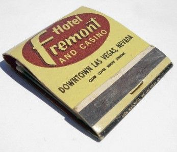   Matchbook Matches FREMONT HOTEL & CASINO Las Vegas Nevada NV  