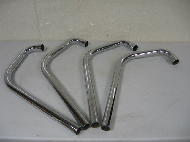 Honda NOS CB 750 1969 76 drag pipes, 4 into 4, straight cut.