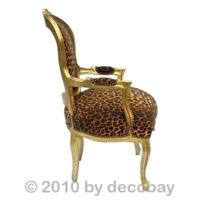 Bedroom Design, Accent Chair, in Leopard / African print with gold 