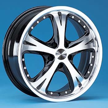 18 VOLANTE LUXURY WHEELS 4 NEW RIMS 18x7.5 BLACK 5 LUG  