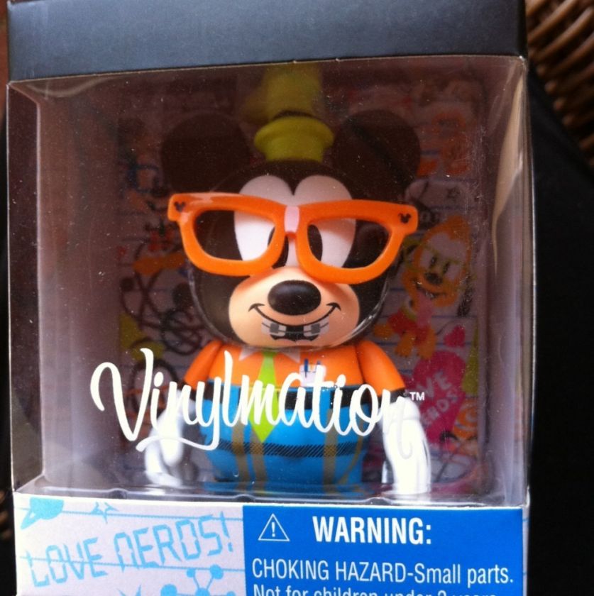 Disney Vinylmation NERDS ROCK Goofy New Nerd  