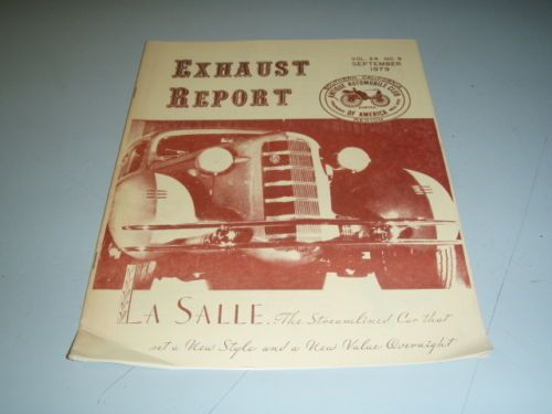 1979 EXHAUST REPORT SEP LA SALLE CAR OF THE FUTURE  