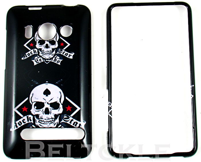 ROCK STAR LEGEND SPRINT EVO 4G HARD CASE PHONE COVER  