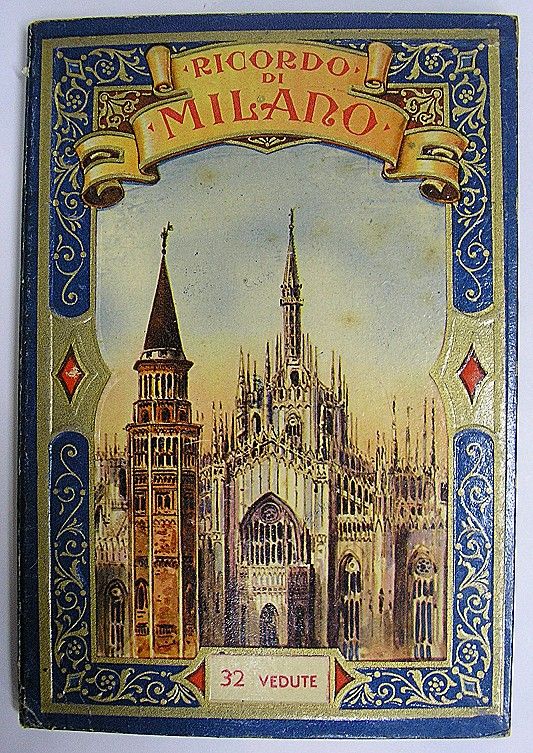 RICORDO ROMA VENEZIA FIRENZA MILANO c1930 5 PHOTO BOOKS  