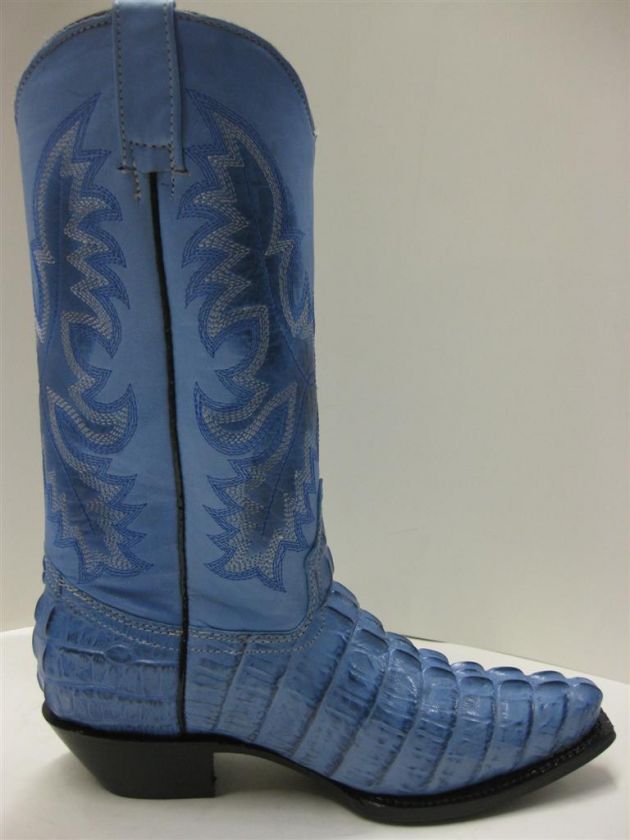 LADIES WOMENS CROCODILE ALLIGATOR TAIL COWBOY BOOTS RODEO DANCING 