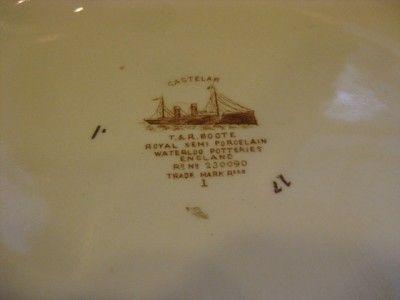 antique English casserole/vegetable dish in the Castelar pattern 