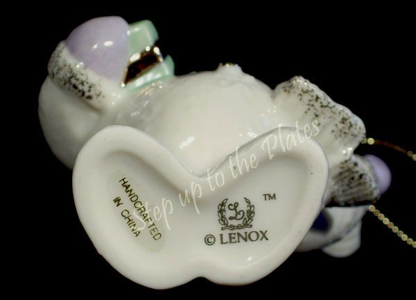 Lenox China 2000 Snowman Ringing in Millennium Christmas Tree Ornament 