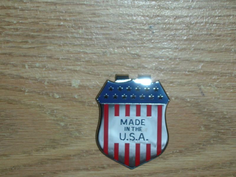 Anson Mfg Badge Style Made In the USA Flag Money Clip  