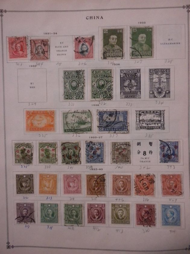 CHINA  Unchecked collection on pages Mint & Used  