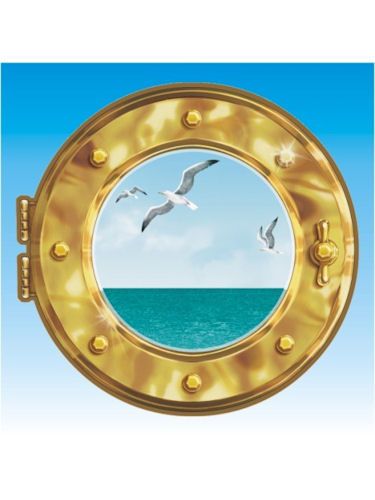 Cruise Ship Porthole Peel & Place Party Decoration  