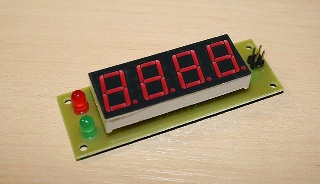 segment LED display module, I2C/TWI bus, 4 digits  