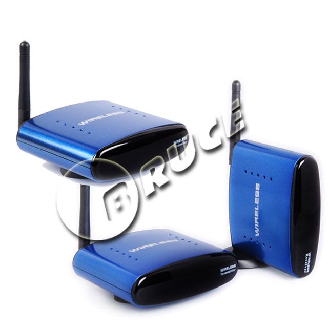 8GHz Wireless TV Audio Video Transmitter One Sender With Two 