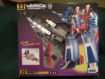 TAKARA TRANSFORMERS GENERATION 1 STARSCREAM 22 JAPANESE REISSUE FIGURE 