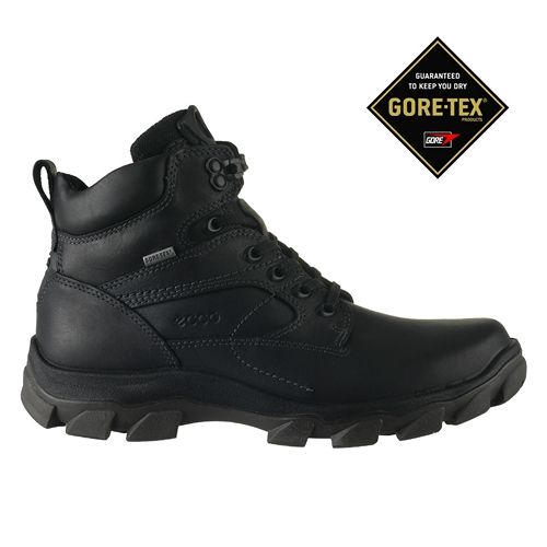 Ecco Mens Boots Track 5 Mid Cut Lace Black Gore Tex 05094451052  