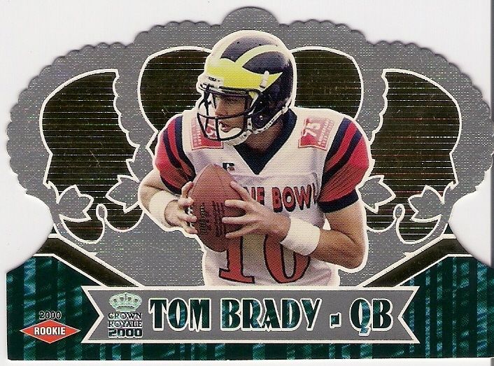 2000 TOM BRADY PACIFIC CROWN ROYALE DIECUT RC #110 ~  