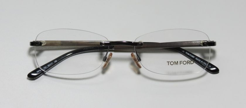 NEW TOM FORD TF 5081 52 17 135 GUNMETAL/BROWN HORN EYEGLASSES/GLASSES 