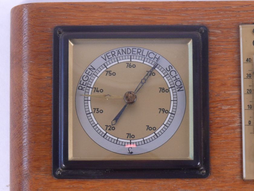 OLD LUFFT BAROMETER THERMOMETER ART DECO BAUHAUS ERA  