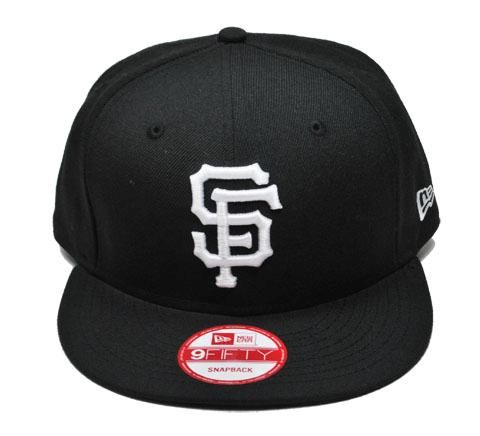 NEW ERA 9fifty MLB Baseball Snapback San Francisco Giants Black Cap 