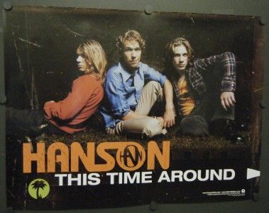 HANSON PROMO POSTER THIS TIME AROUND 2000  