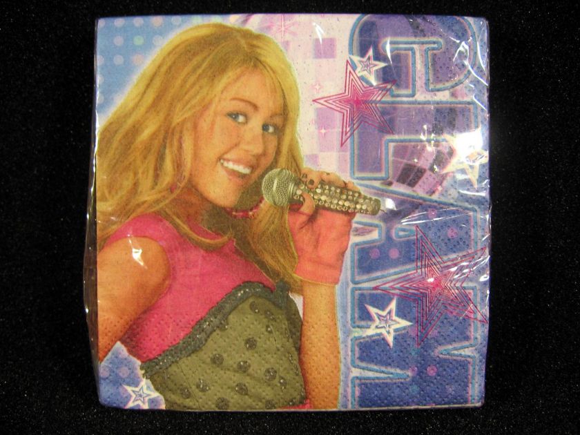 Hannah Montana Rock the Stage Birthday Party Supplies Plates Napkins 