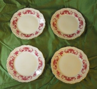 EDELSTEIN MARIA~THERESIA 4 BREAD PLATES BAVARIA GERMANY  