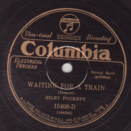 Riley Puckett   COLUMBIA 15408 D   STRING BAND   Train  