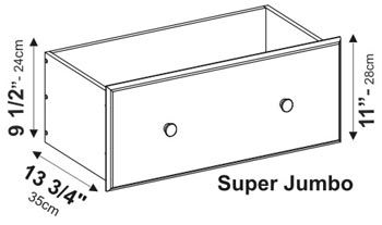 Chest With Four SUPER JUMBO Drawers  