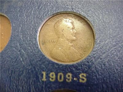 1909 1940 LINCOLN PENNY COMPLETE SET WITH 1909 S VDB 1914 D 1931 S 