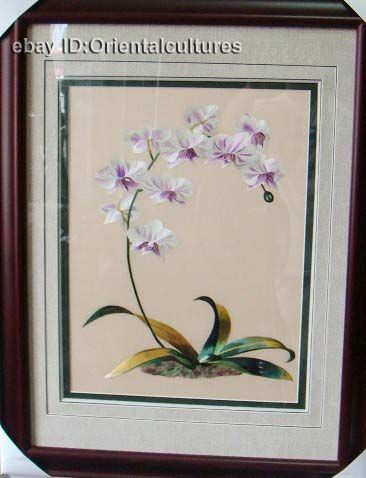 Chinese totally 100% Hand Su silk Embroidery artFlower  