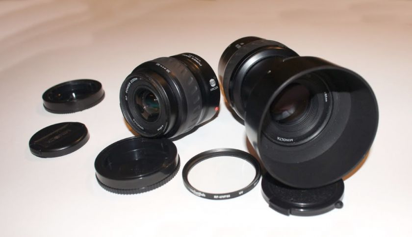 Minolta Maxxum Lenses af Xi 80   200mm Zoom & 35  80 Lens Sony Alpha 