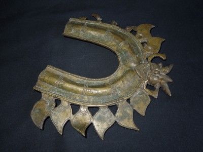 Antique India GREAT HIGH AGED LARGER BRONZE RITUAL SHRINE HALO  