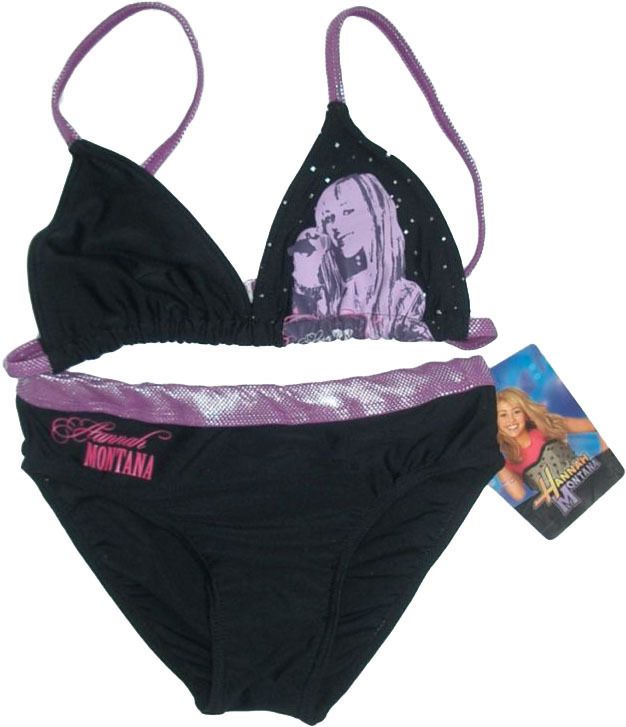 NWT Disney Hannah Montana Bikini Swimsuit Size 8 14Y  