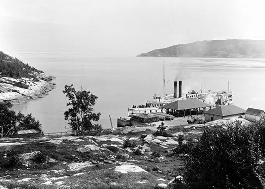 Tadoussac Boat Landing St Lawrence River Quebec  