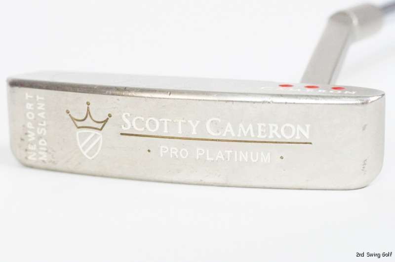 RH TITLEIST SCOTTY CAMERON NEWPORT MID SLANT PRO PLATINUM 35 PUTTER 