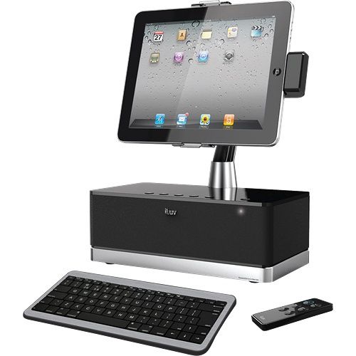 ILUV WorkStation Pro Mobile SuperStation with Dock IMM517 Black 