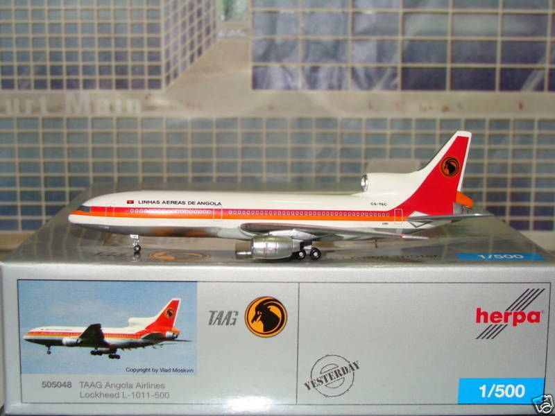 Herpa Wings Club Model TAAG Angola Lockheed L1011  