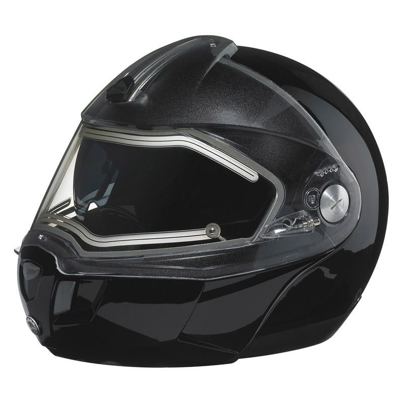 New Skidoo BRP Black Modular 2 Helmet with heated visor  