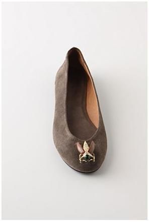   Trinket Flats 6.5, 7, 7.5, 8 by Pilcro Grey Suede Gray NIB  