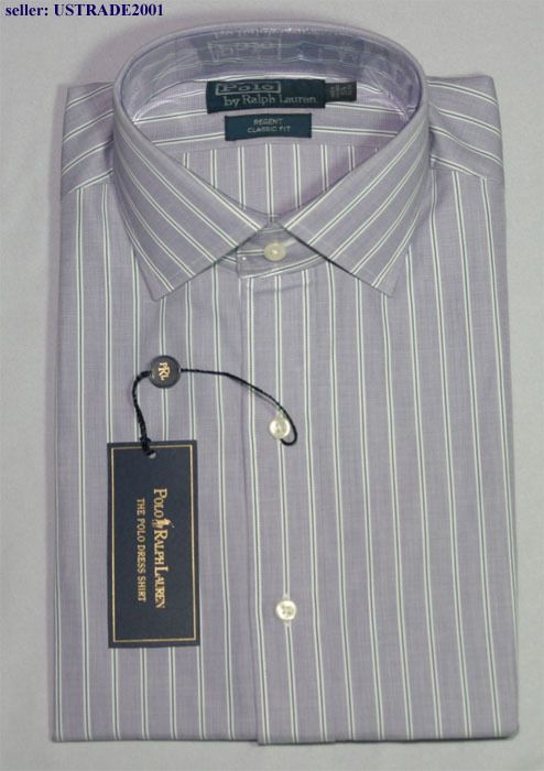 NWT POLO RALPH LAUREN MENS REGENT STRIPED DRESS SHIRT  