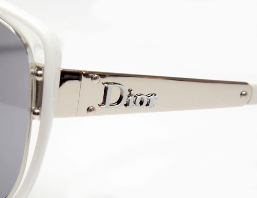 DIOR STRIKING CRISTAL WHITE PALLADIUM 63D SUNGLASSES  